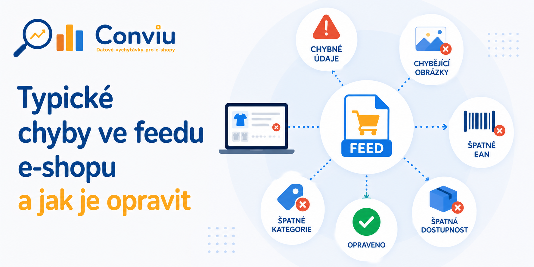 Typické chyby ve feedu e-shopu a jak je opravit